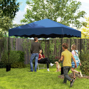 Tenda Dobrável Pop UP 3x3 m Azul – Metálica e Tecido Oxford