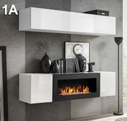 Conjunto de móveis de sala – 1,6m – branco – MDF