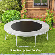 Tapete de Substituição para Trampolim Redondo Ø323 cm Cor Preto