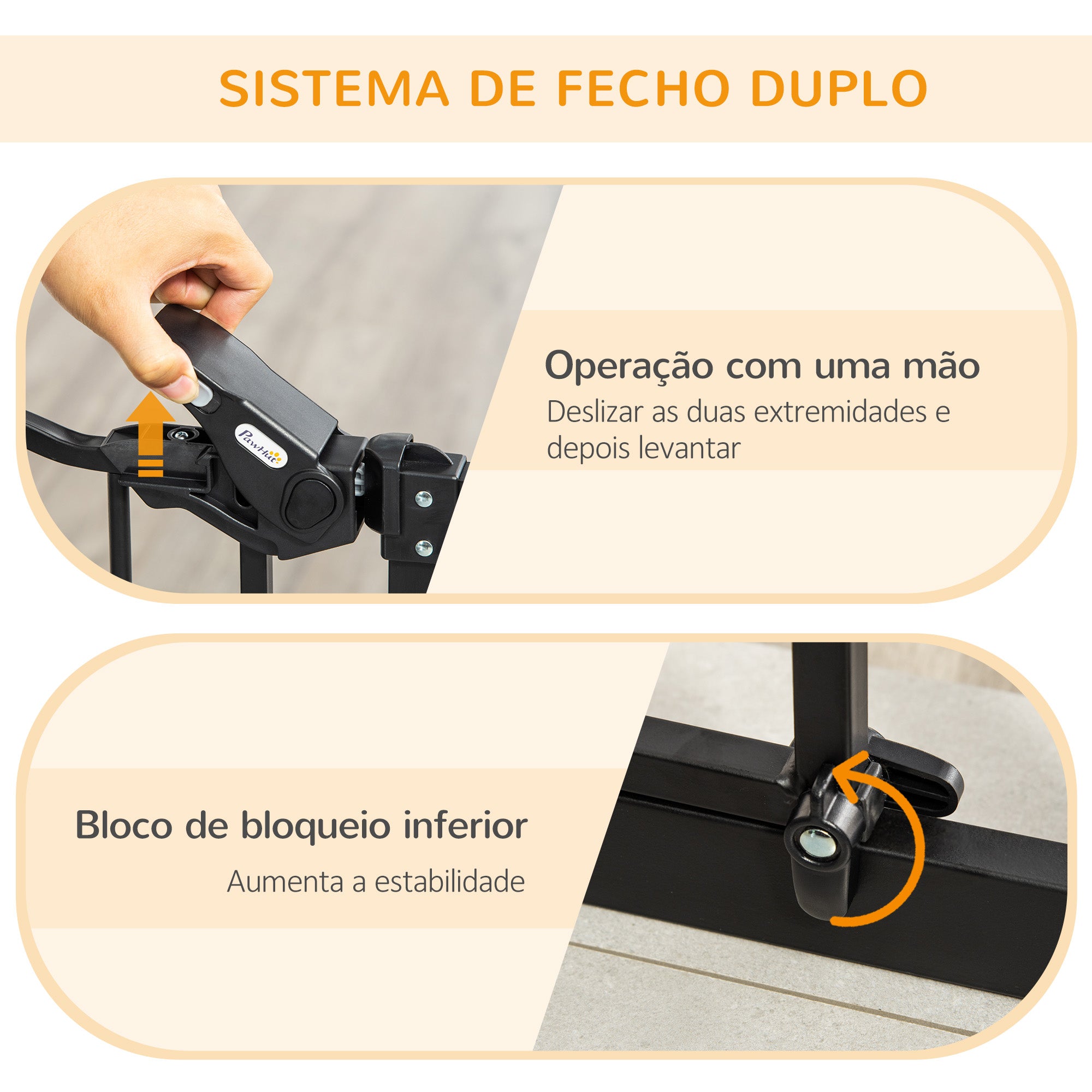 Barreira de Segurança para Cães com Porta Pequena 101x3.5x104.1 cm Preto