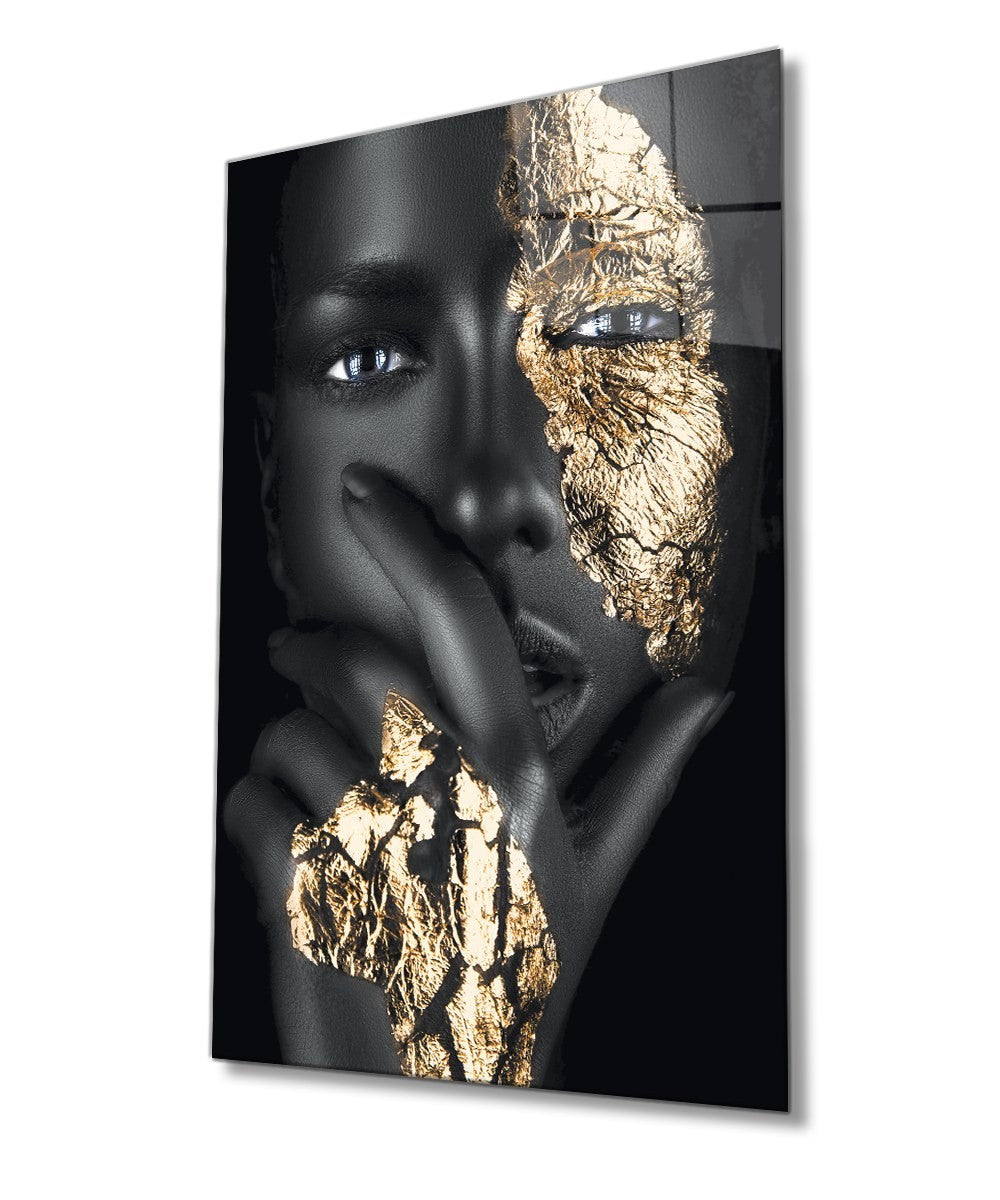 Pintura elegante em vidro temperado, 46 x 72 cm, 100% vidro temperado (4 mm) | Arte de parede deslumbrante para decoração moderna, perfeita para casa e escritório