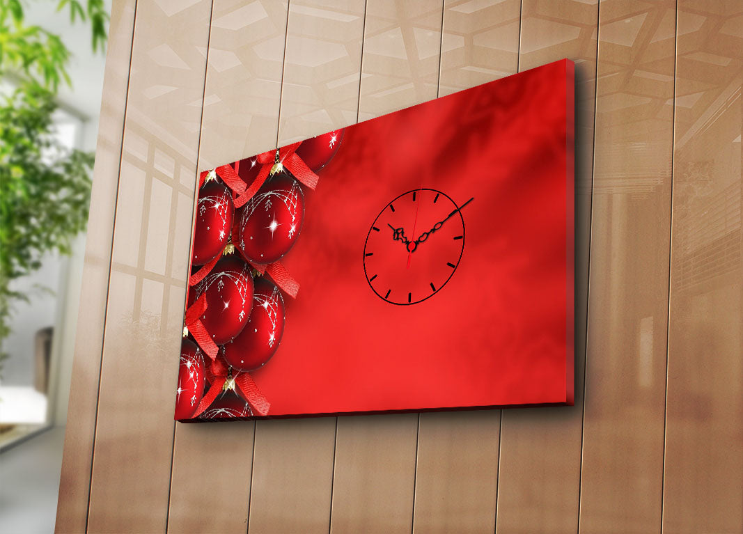 Relógio de Parede Decorativo em Tela Suede Multicolor 45x70 cm com Moldura de Madeira 3 cm