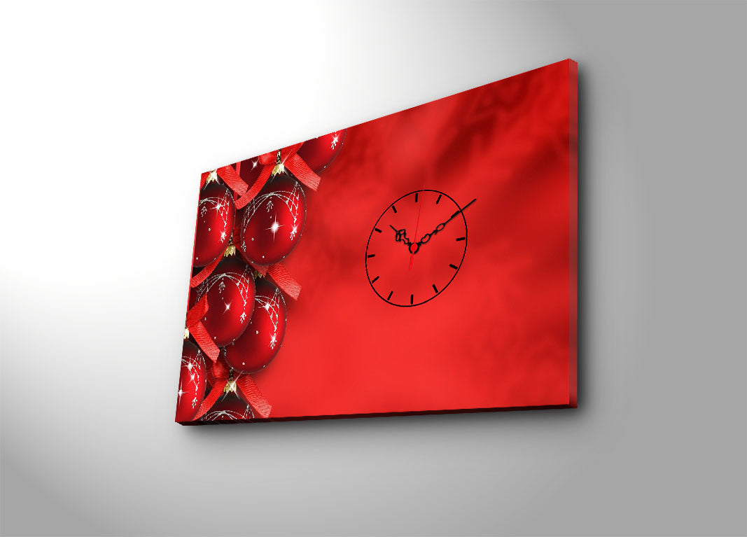 Relógio de Parede Decorativo em Tela Suede Multicolor 45x70 cm com Moldura de Madeira 3 cm