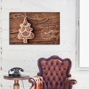 Relógio de Parede Decorativo em Tela Suede Multicolor 45x70 cm com Moldura de Madeira 3 cm (YYCS-10)