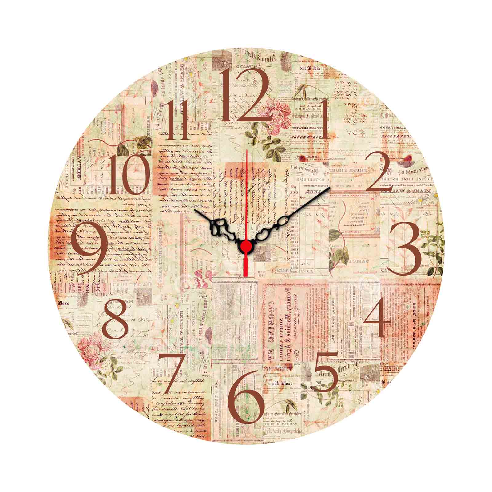 Relógio Decorativo Ms-11 Multicolor MDF Premium - Ø40cm