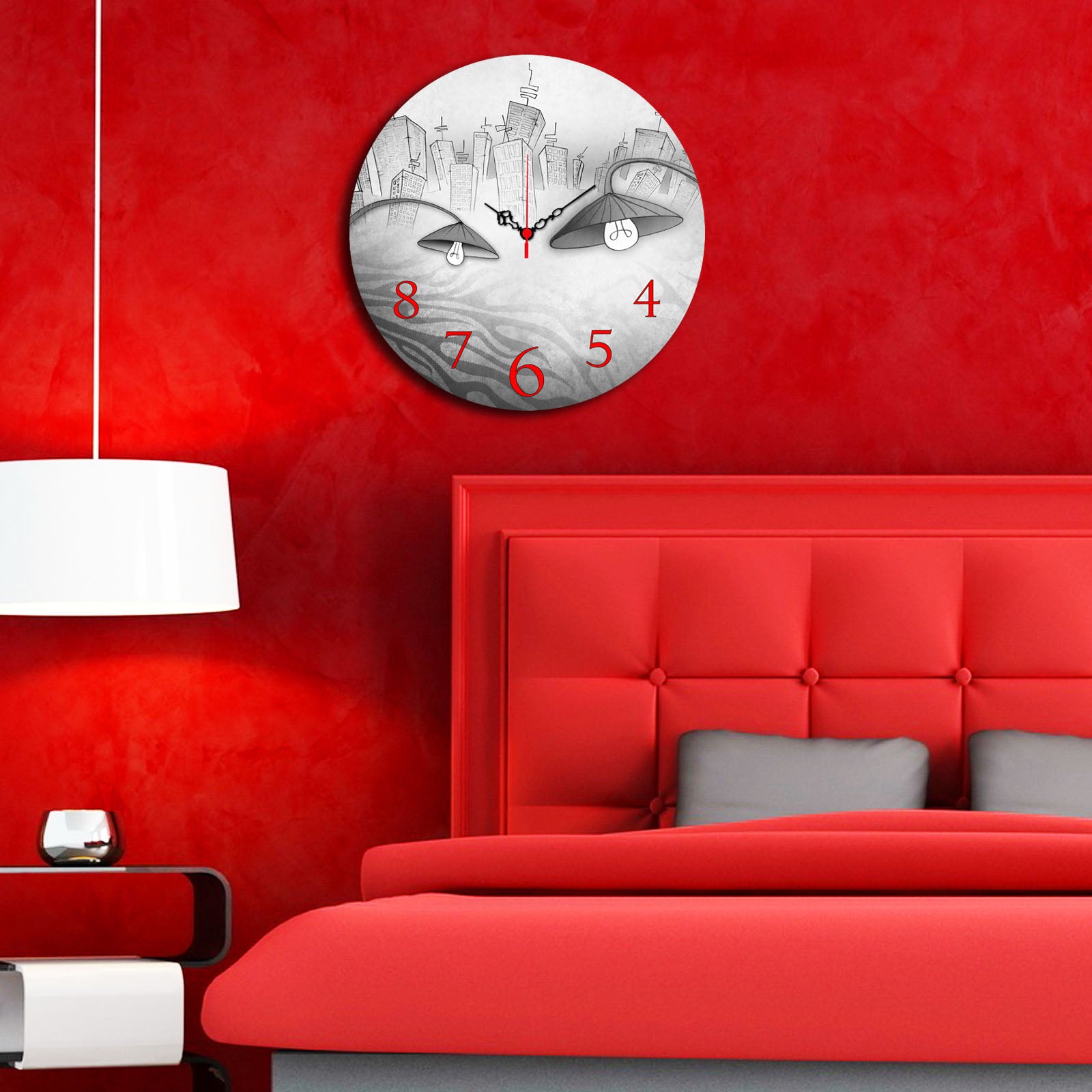 Relógio Decorativo Multicolor Ms-21 - Design Moderno em MDF