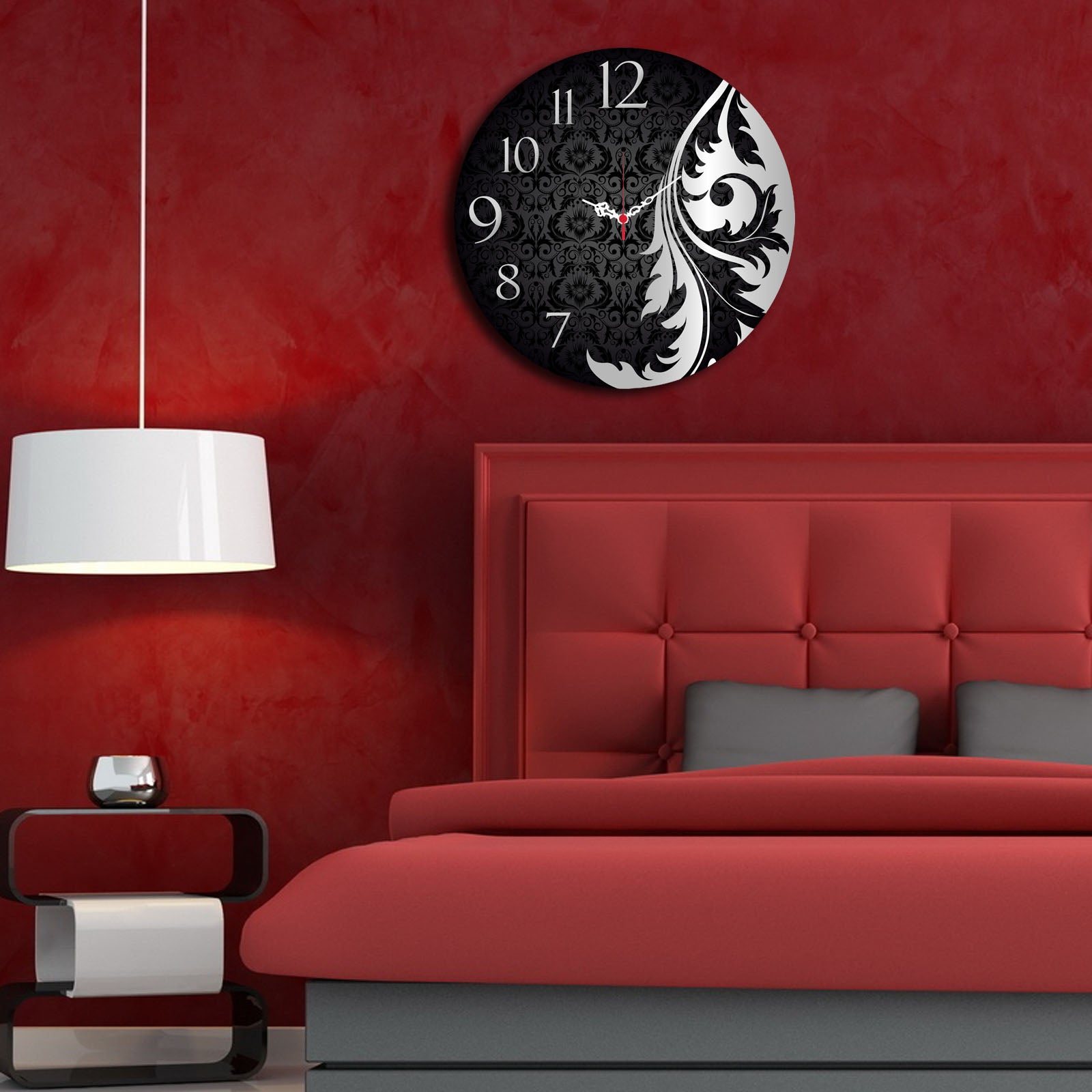 Relógio Decorativo MDF Multicolor Ms-36 - Design Moderno 40cm