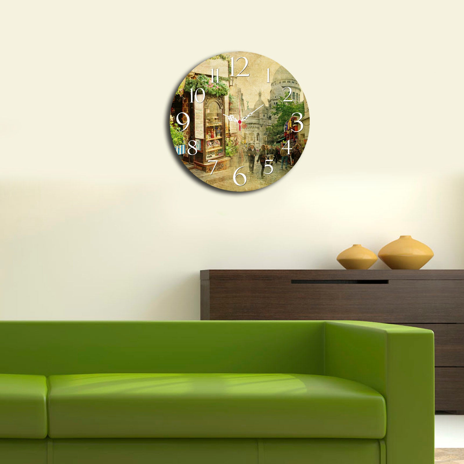 Relógio Decorativo MDF Ms-47 Multicolor - Design Moderno 40cm