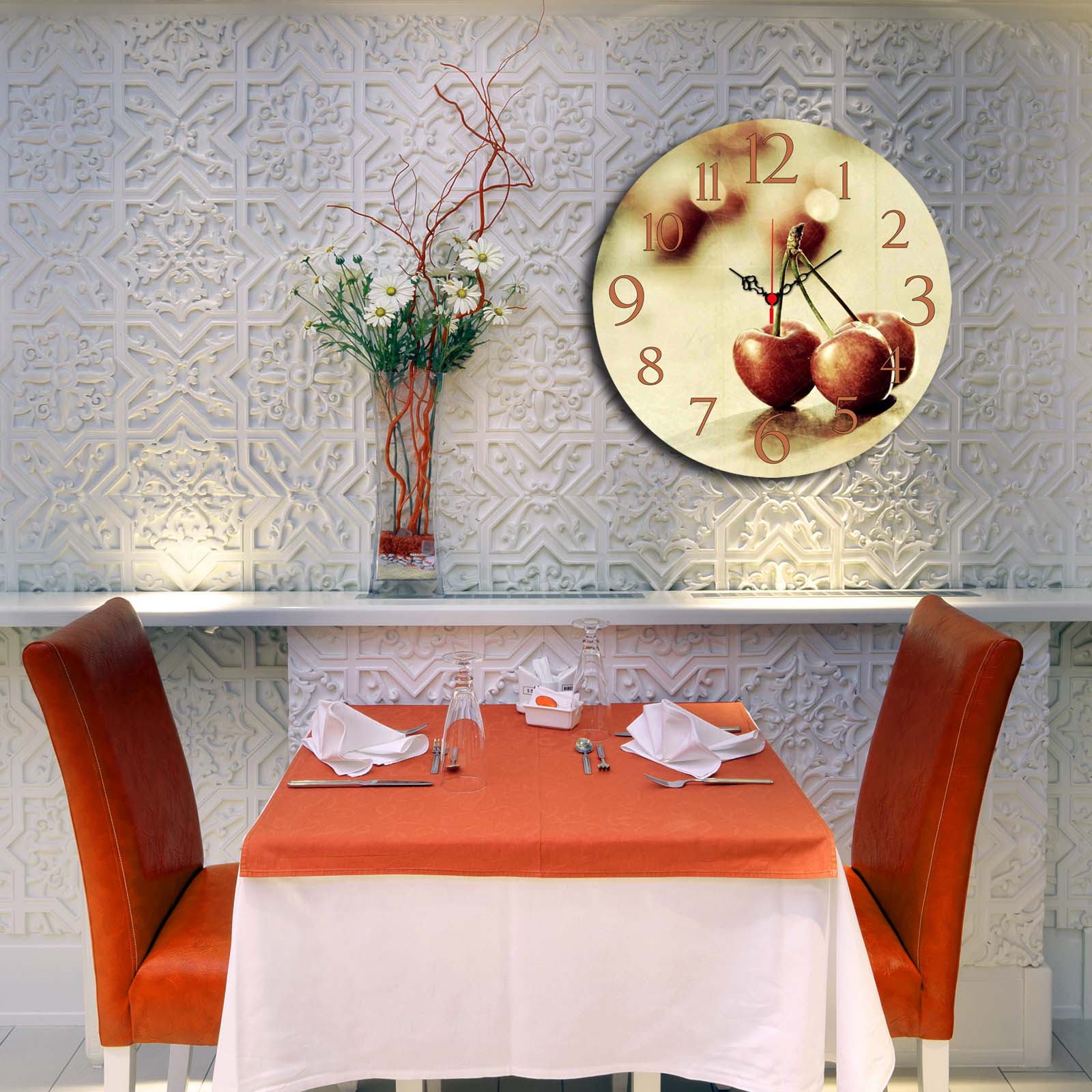 Relógio Decorativo MDF Multicolor Ms-49 - Design Moderno 40cm