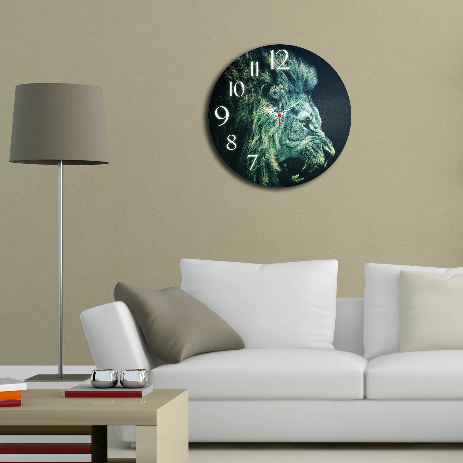 Relógio Decorativo MDF Ms-50 Multicolor - Design Moderno 40cm
