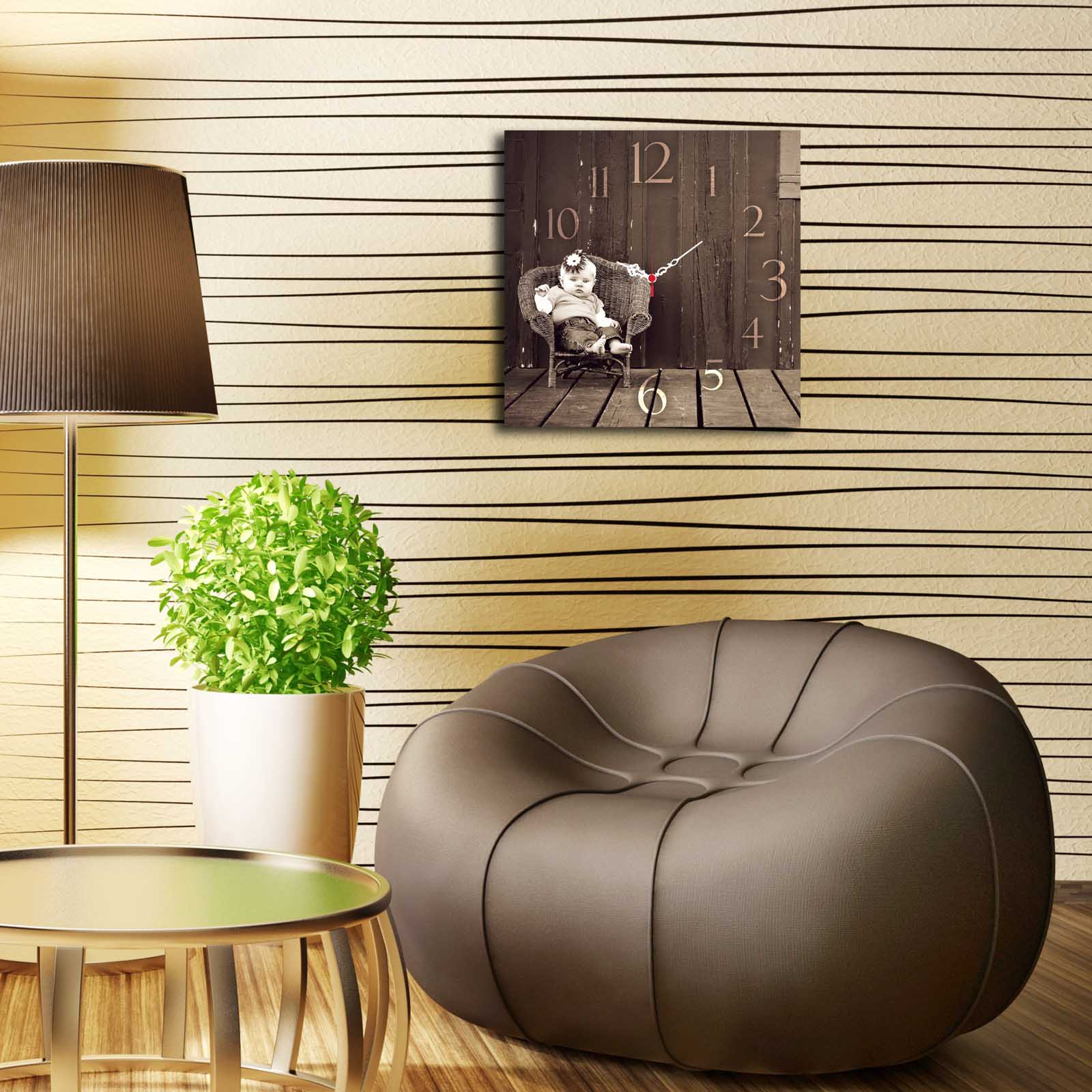 Relógio Decorativo MDF Multicolor 40x40cm - Design Exclusivo