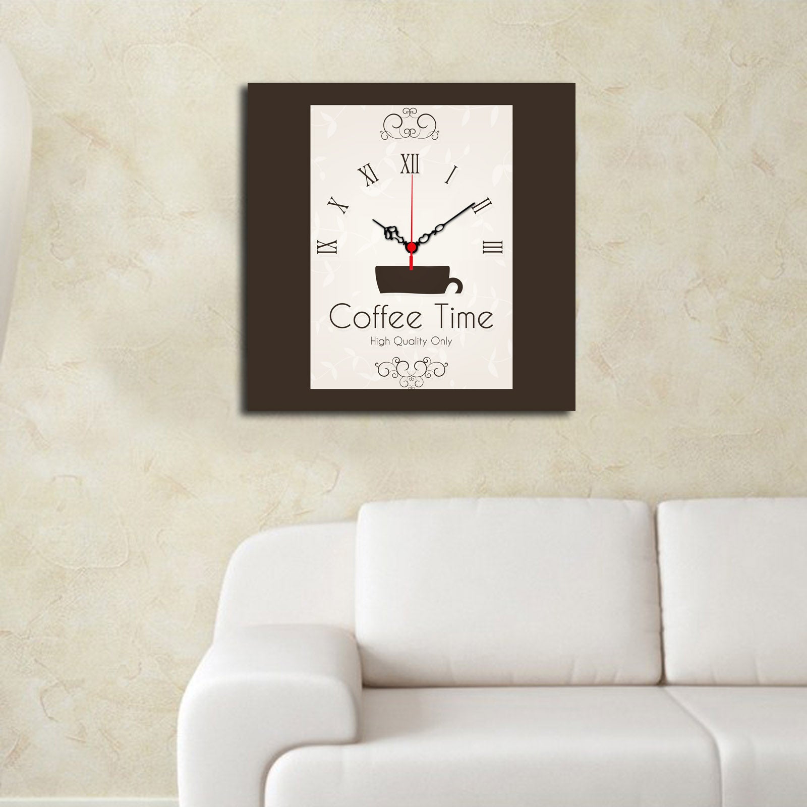 Relógio Decorativo MDF Multicolor 40x40cm - Design Contemporâneo