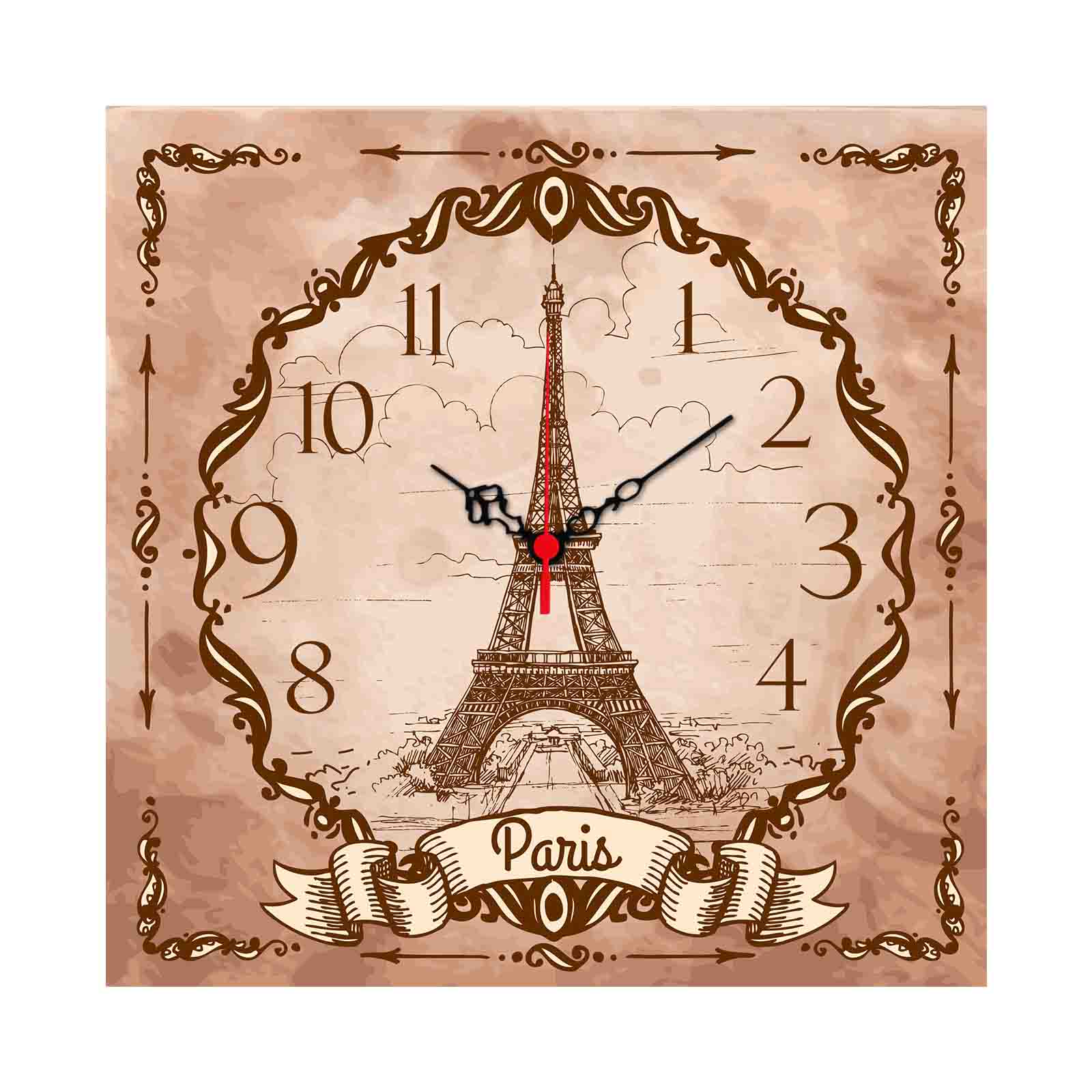 Relógio Decorativo MDF Multicolor 40x40cm - Design Moderno Premium