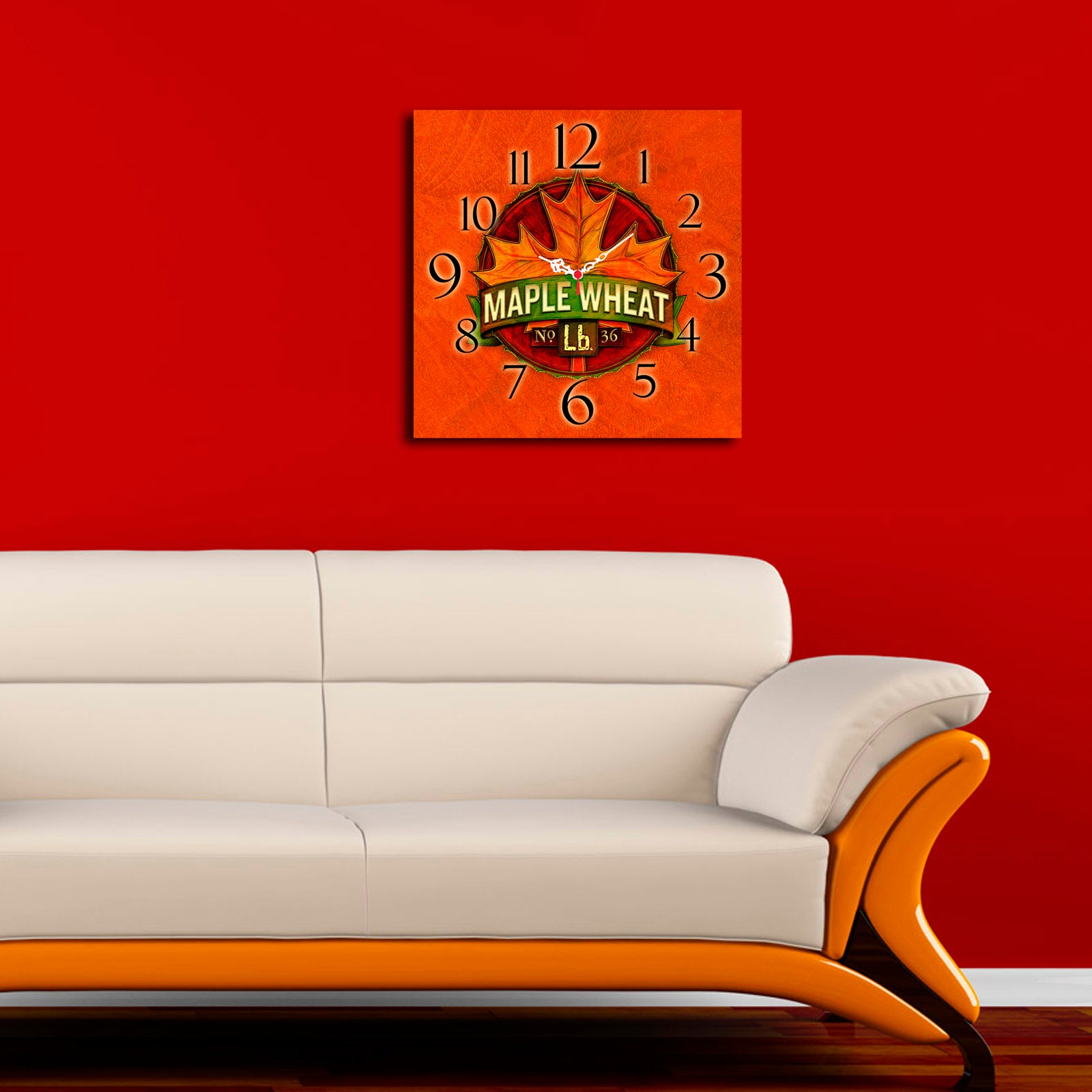 Relógio Decorativo MDF Multicolor Premium 40x40cm - Msk-37