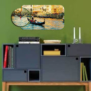 Relógio Decorativo MDF Multicolor - Design Moderno 2 Peças