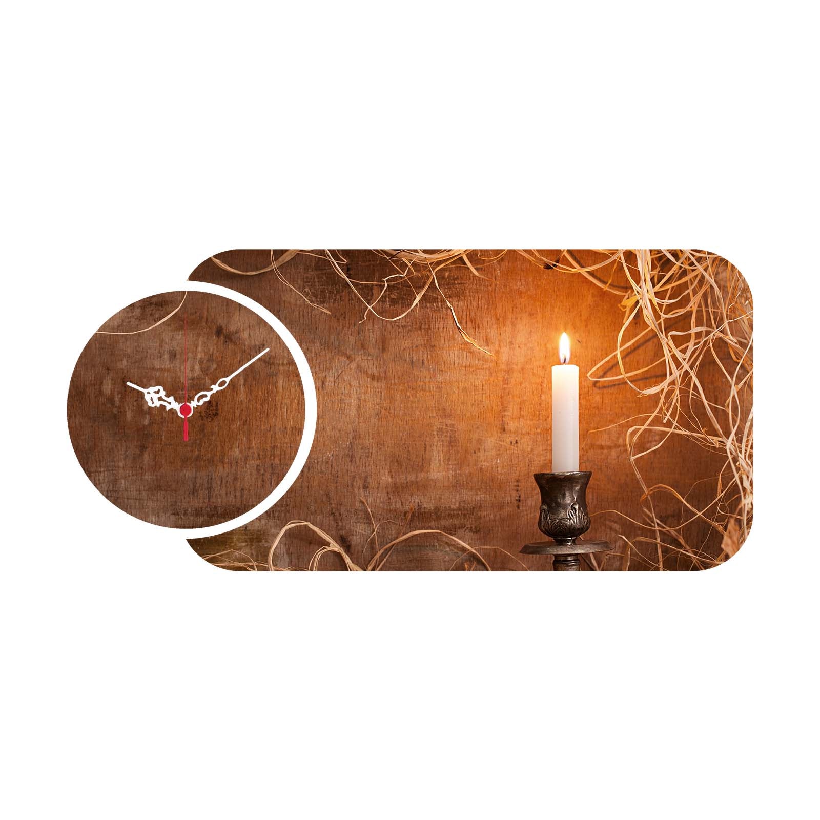 Relógio Decorativo MDF Multicolor YMS-22 - 2 Peças Premium