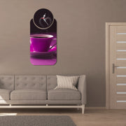 Relógio Decorativo MDF Multicolor 2 Peças - Design Moderno 60cm