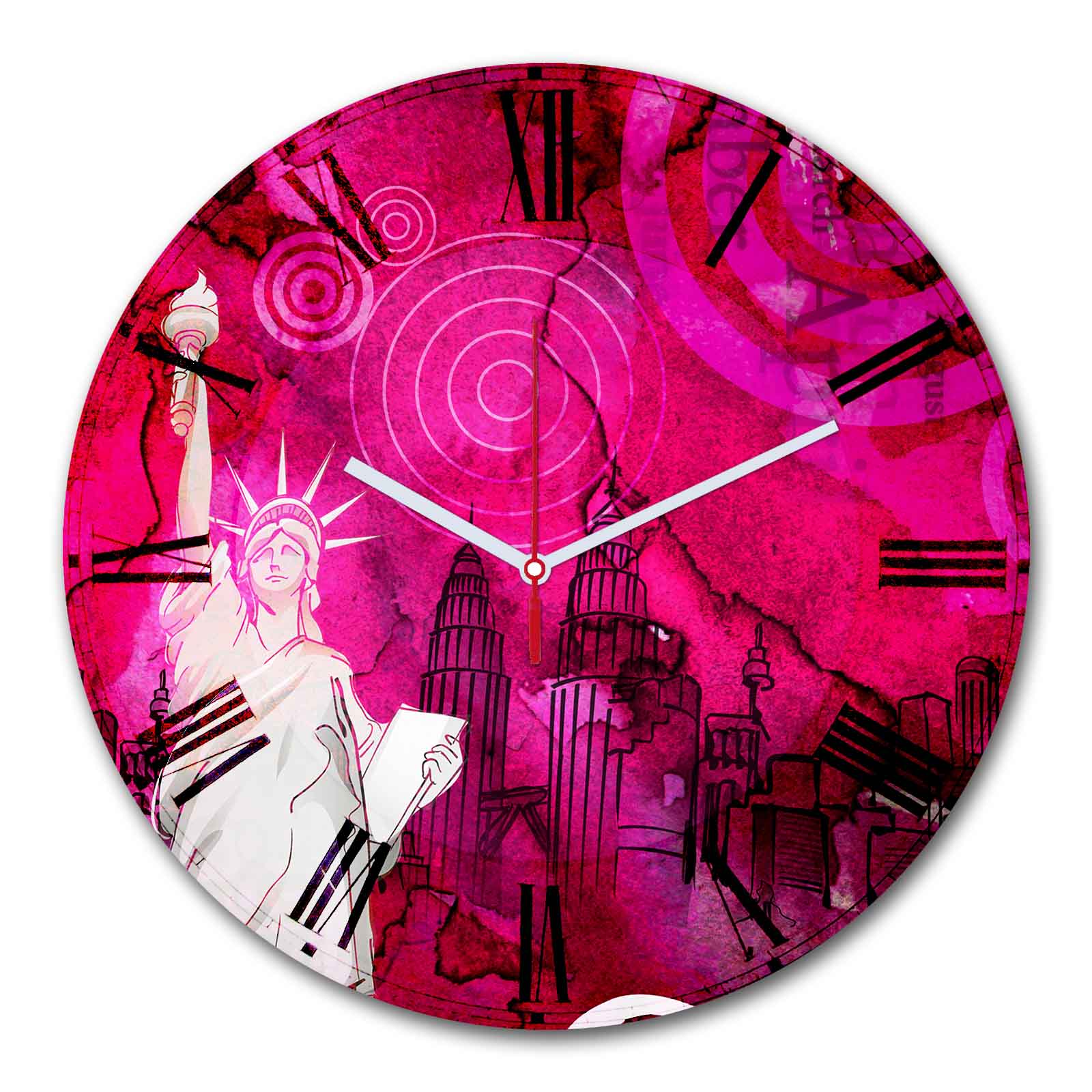 Relógio Decorativo MDF Multicolor 30cm - Design Moderno