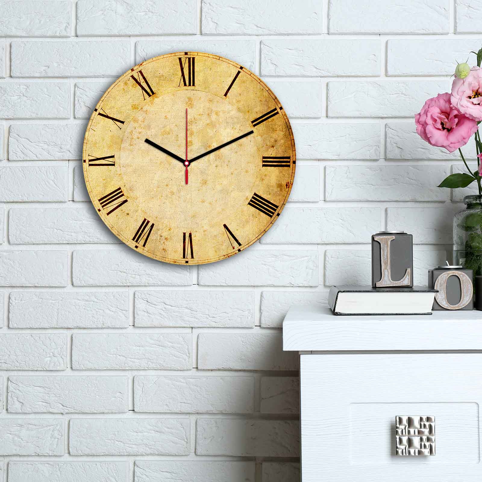 Relógio Decorativo MDF Multicolor 30cm - Design Moderno Premium