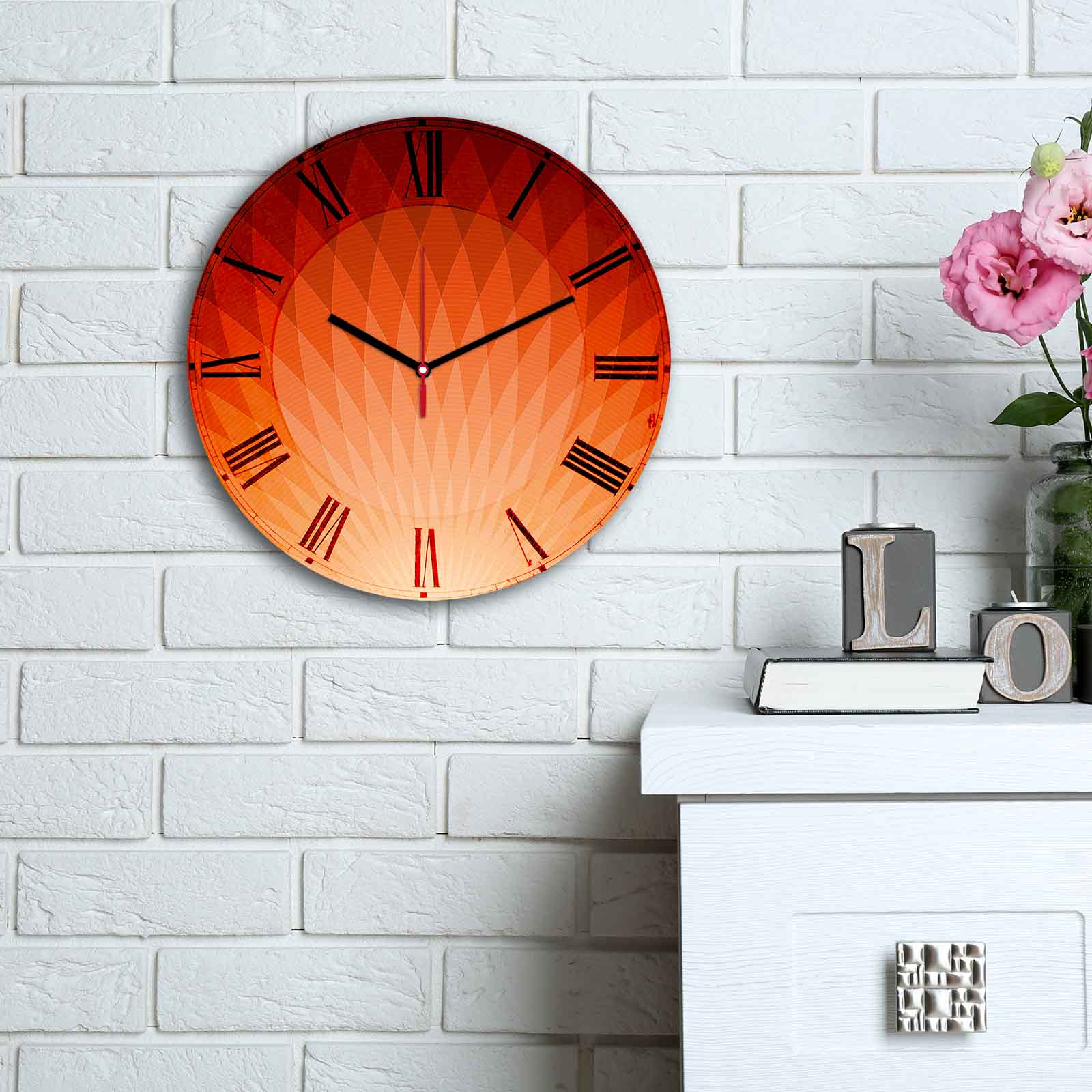 Relógio Decorativo MDF Multicolor 30cm - Design Moderno Premium