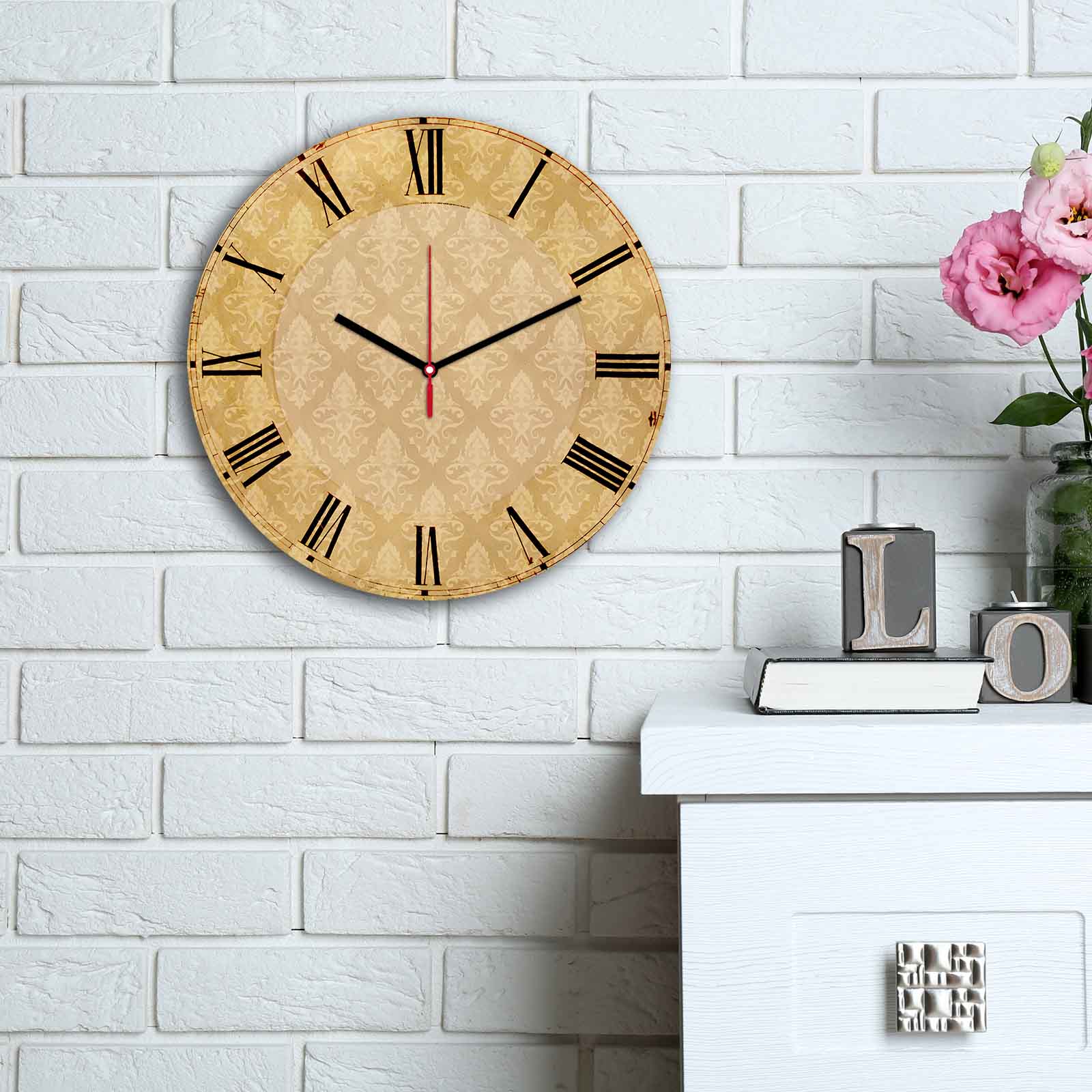 Relógio Decorativo MDF Multicolor 30cm - Design Moderno Premium