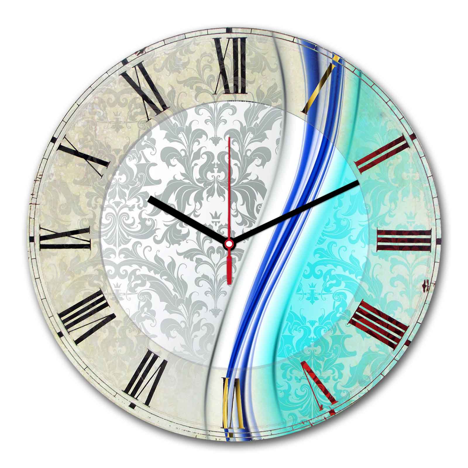 Relógio Decorativo MDF Multicolor 30cm - Design Exclusivo
