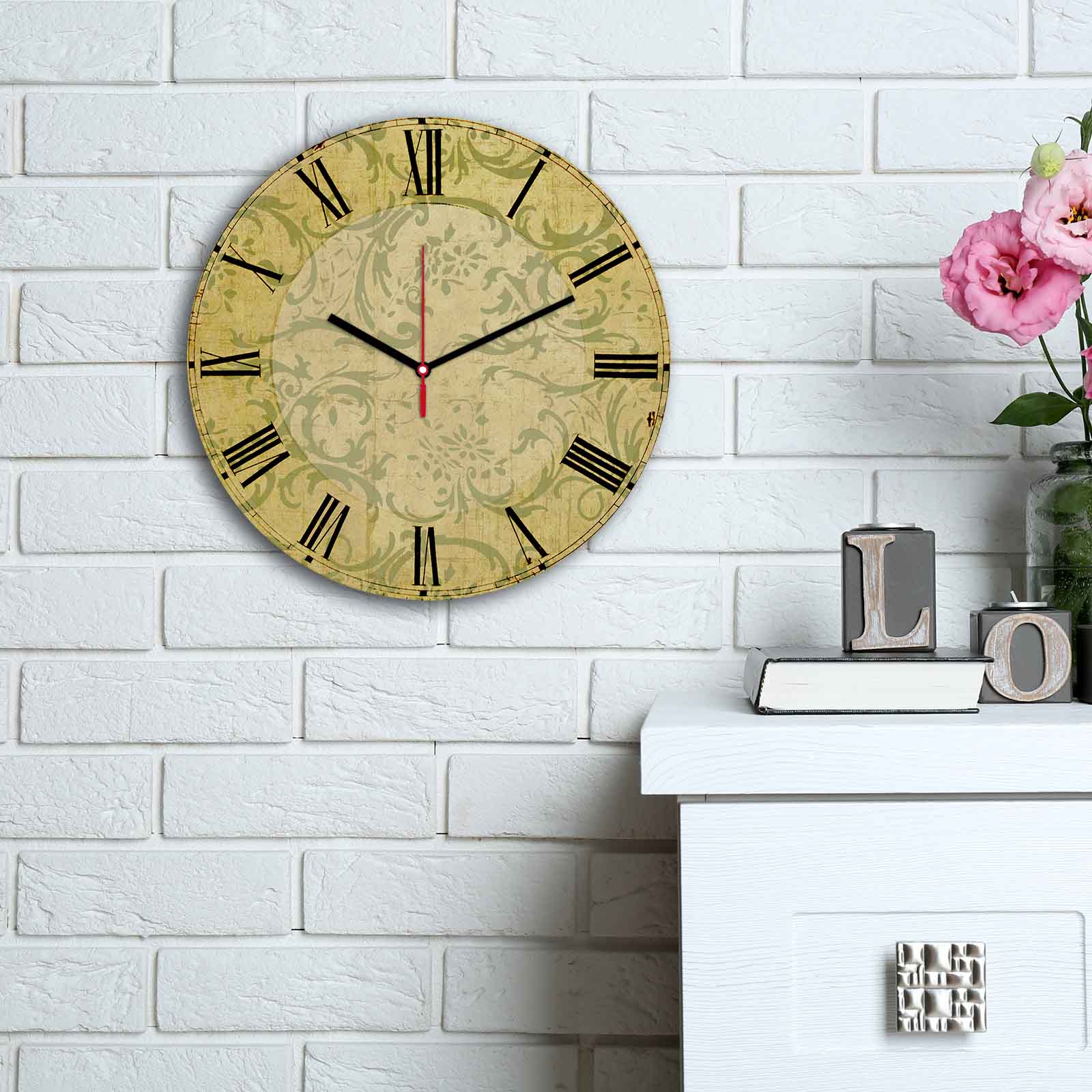 Relógio Decorativo MDF Multicolor 30cm - Design Moderno Premium