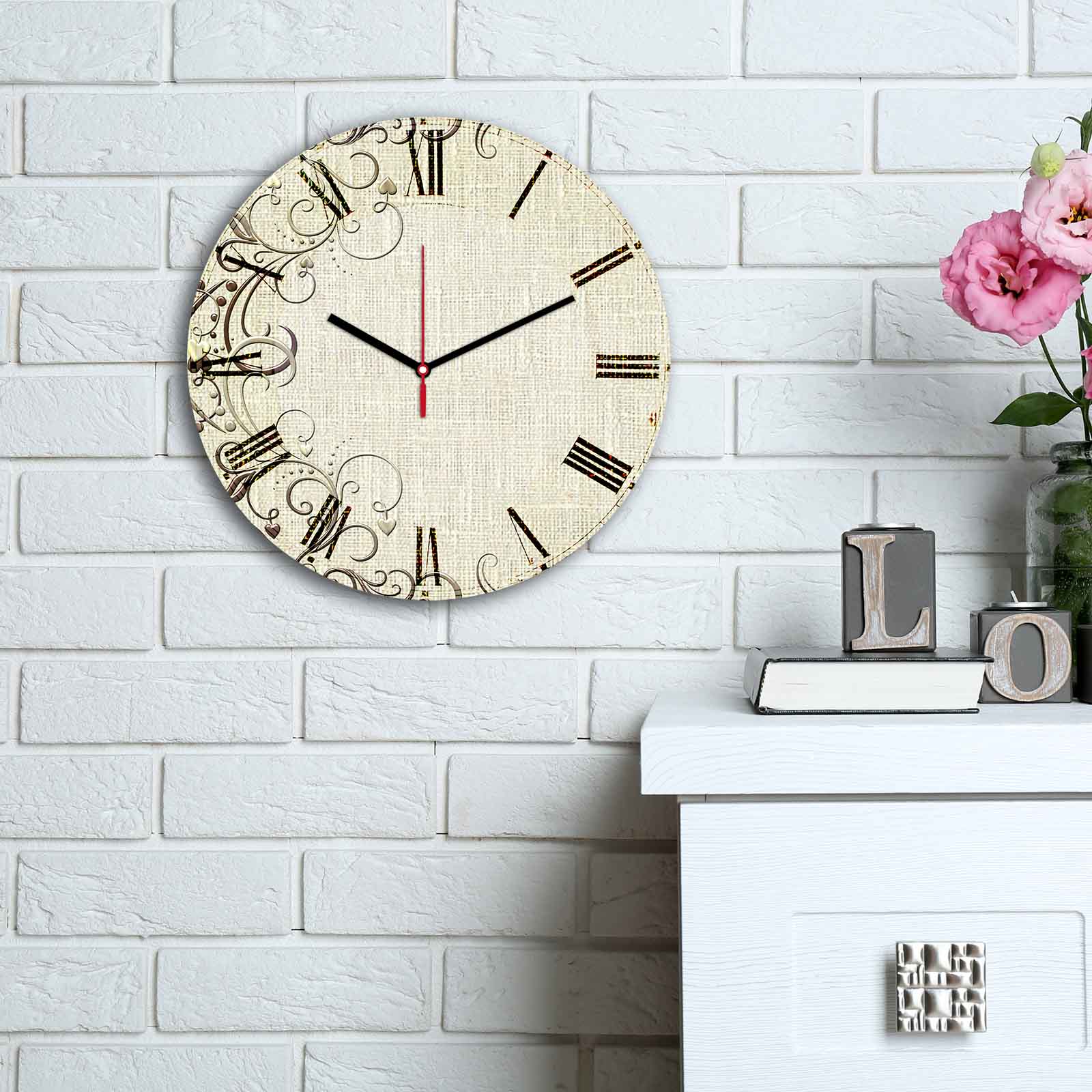 Relógio Decorativo MDF Multicolor 30cm - Design Exclusivo Premium