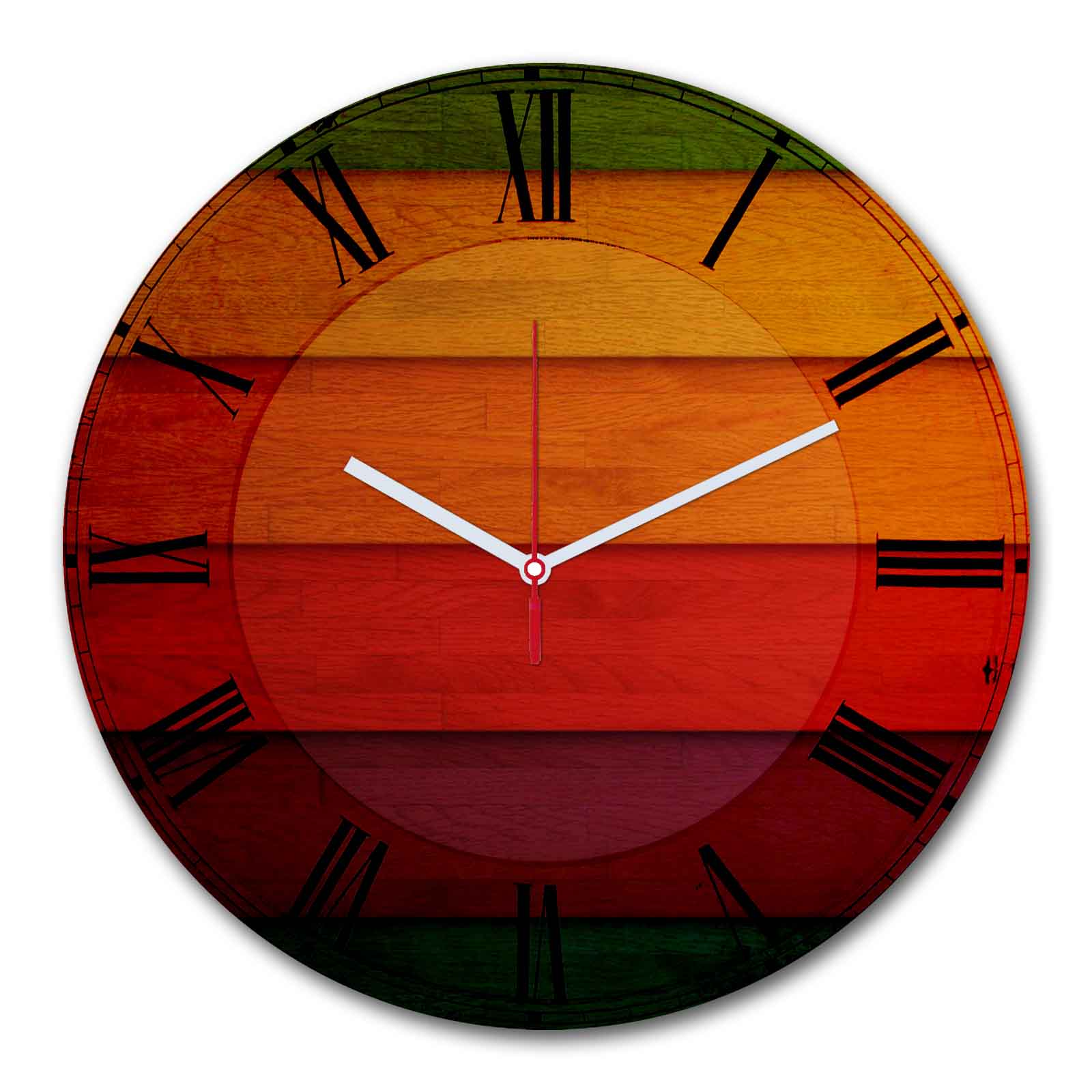 Relógio Decorativo MDF Multicolor - Design Moderno 30cm
