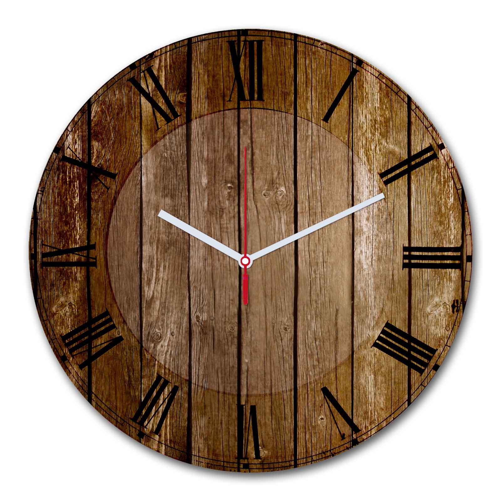 Relógio de Parede MDF Multicolor 30cm - Design Decorativo Premium