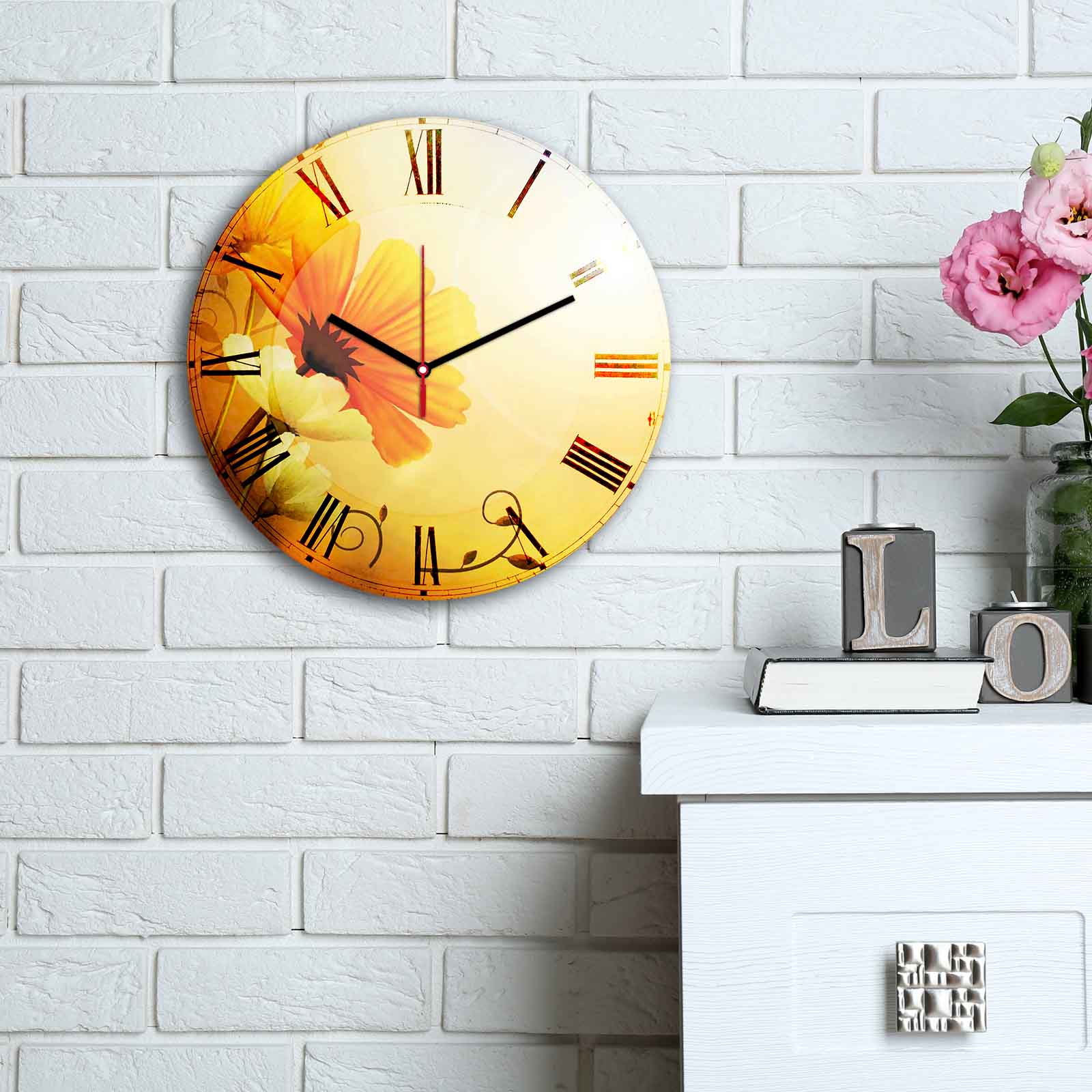 Relógio Decorativo MDF Multicolor - Design Moderno 30cm