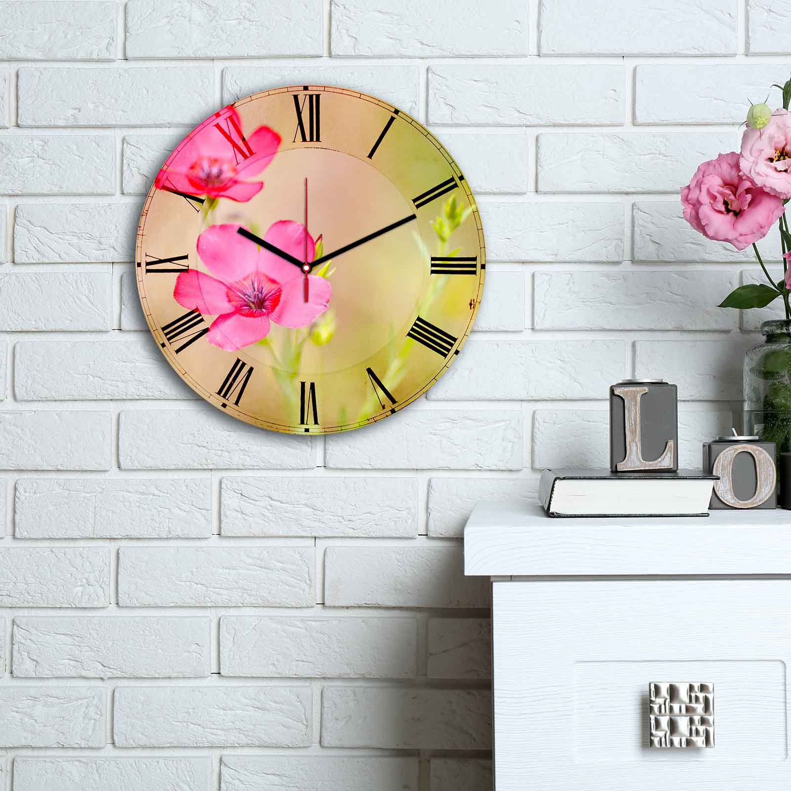 Relógio Decorativo MDF Multicolor - Design Exclusivo 30cm