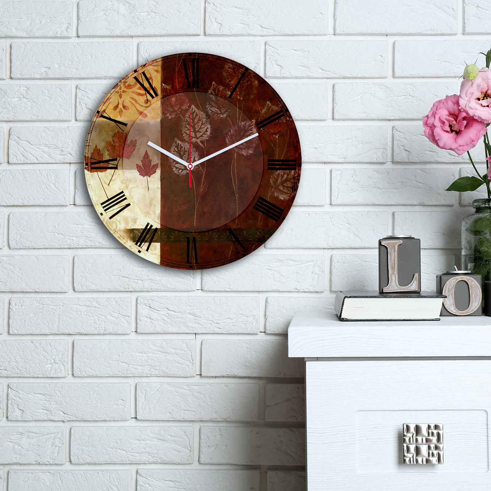 Relógio Decorativo MDF Multicolor 30cm - Design Moderno Premium