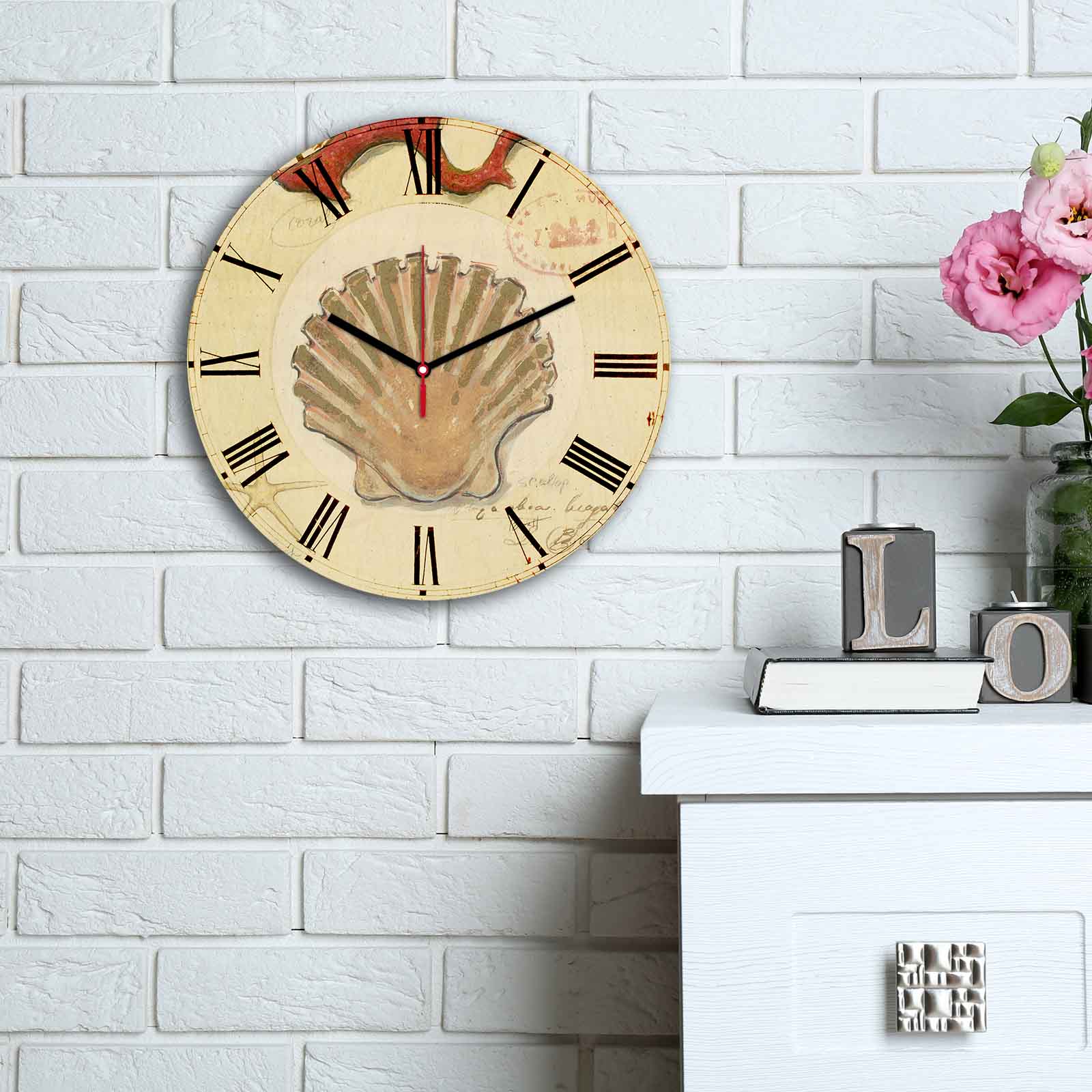 Relógio Decorativo MDF Multicolor 30cm - Design Moderno Premium