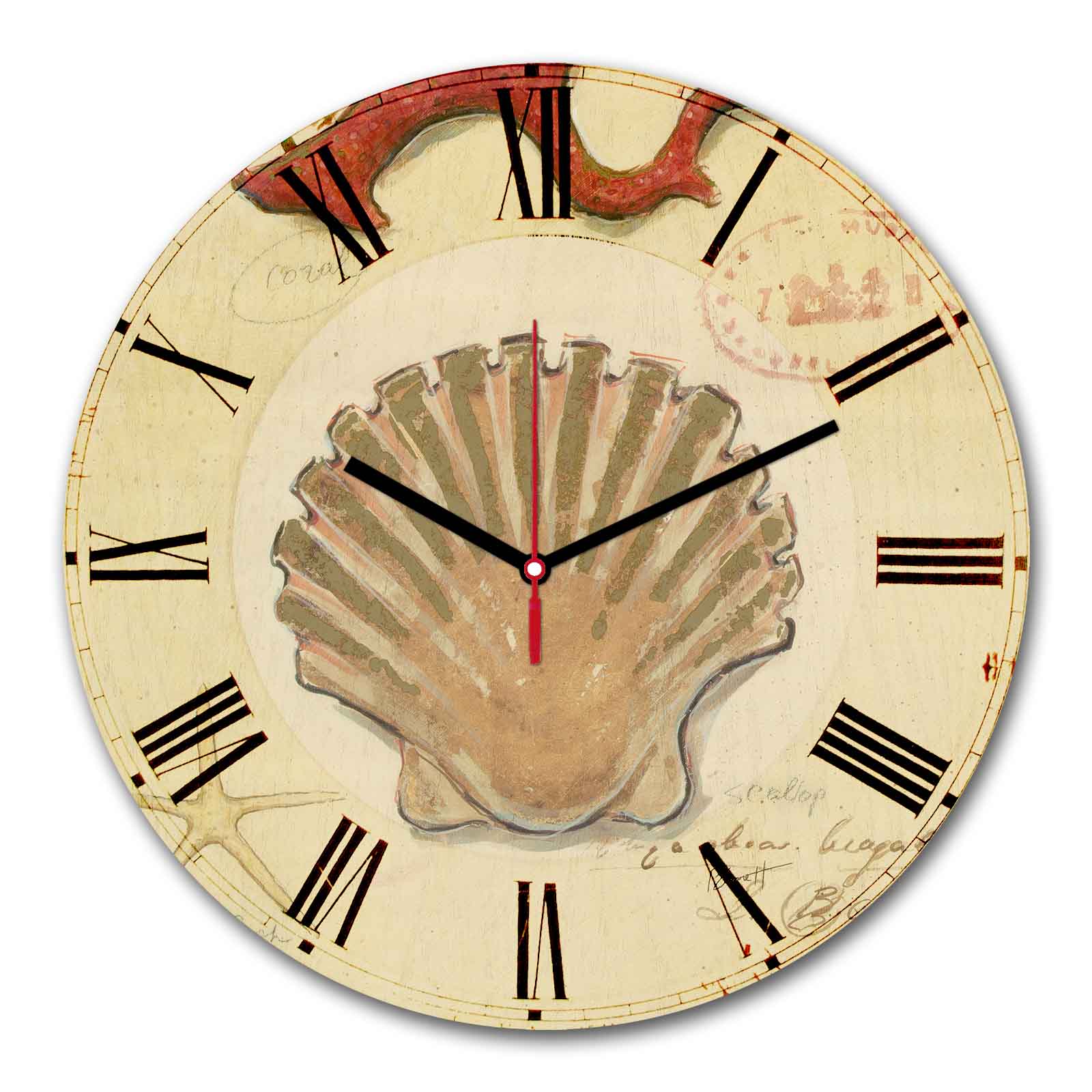 Relógio Decorativo MDF Multicolor 30cm - Design Moderno Premium