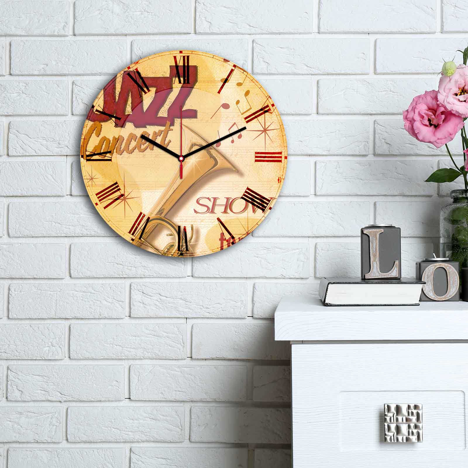 Relógio Decorativo MDF Multicolor 30cm - Design Moderno Exclusivo