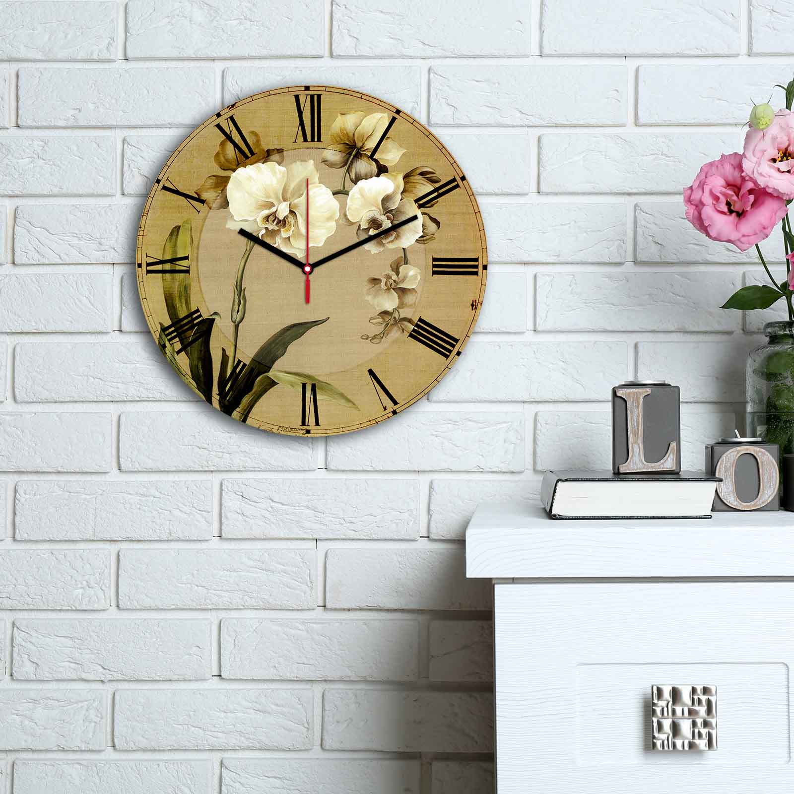 Relógio Decorativo MDF Multicolor 30cm - Moderno e Elegante