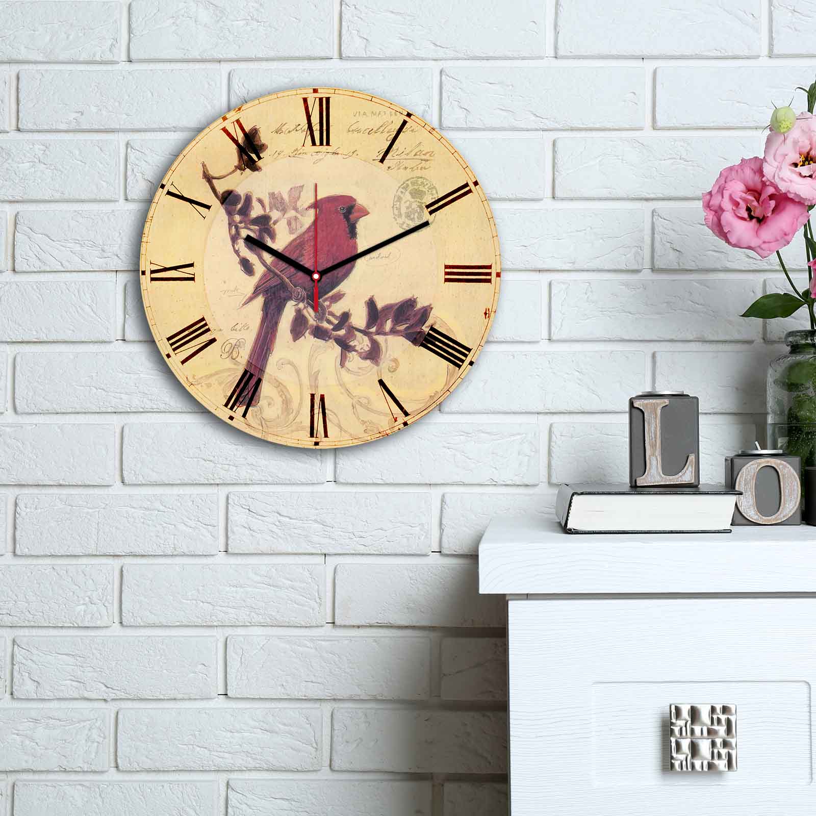 Relógio Decorativo MDF Multicolor - Design Moderno 30cm