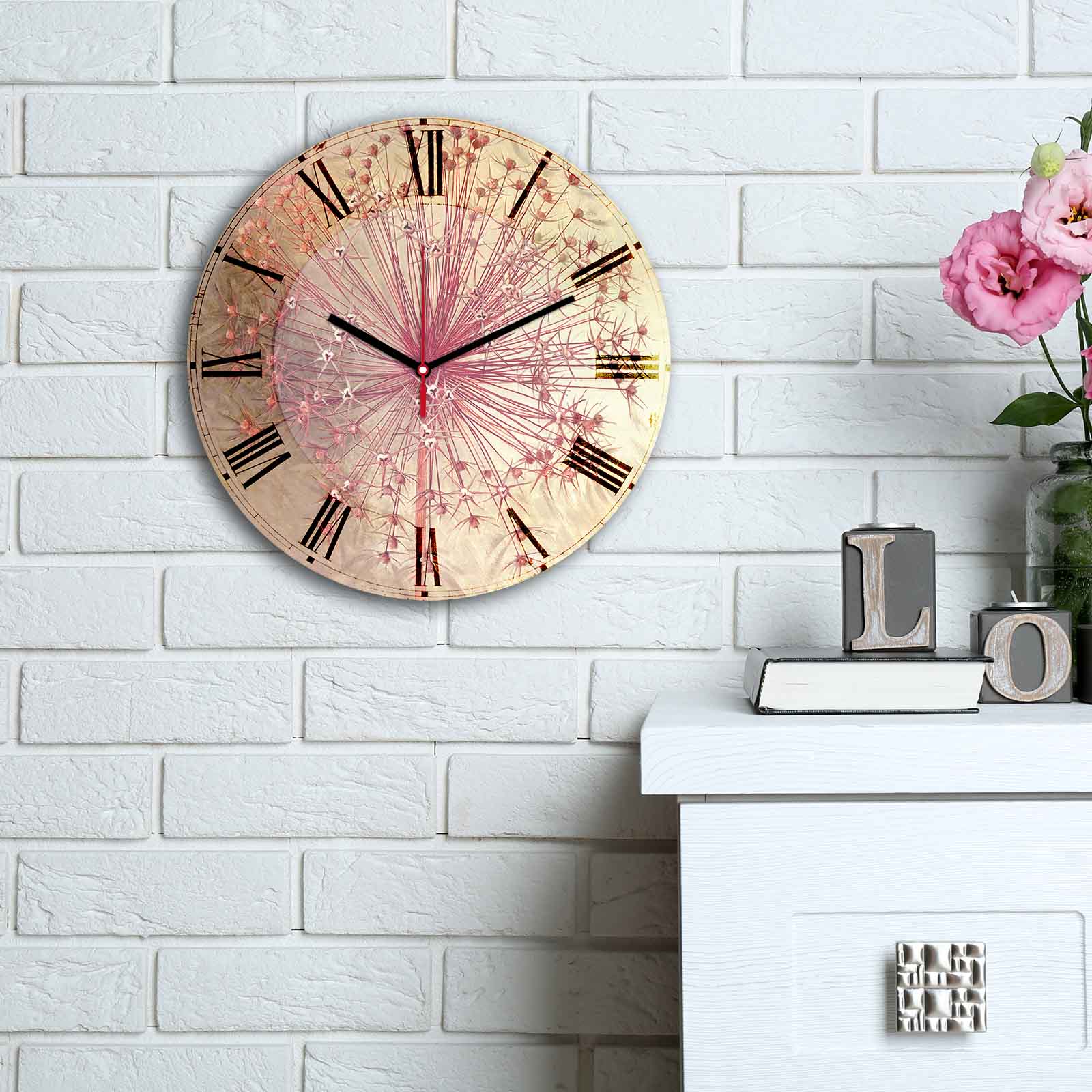 Relógio Decorativo MDF Multicolor 30cm - Design Moderno Premium