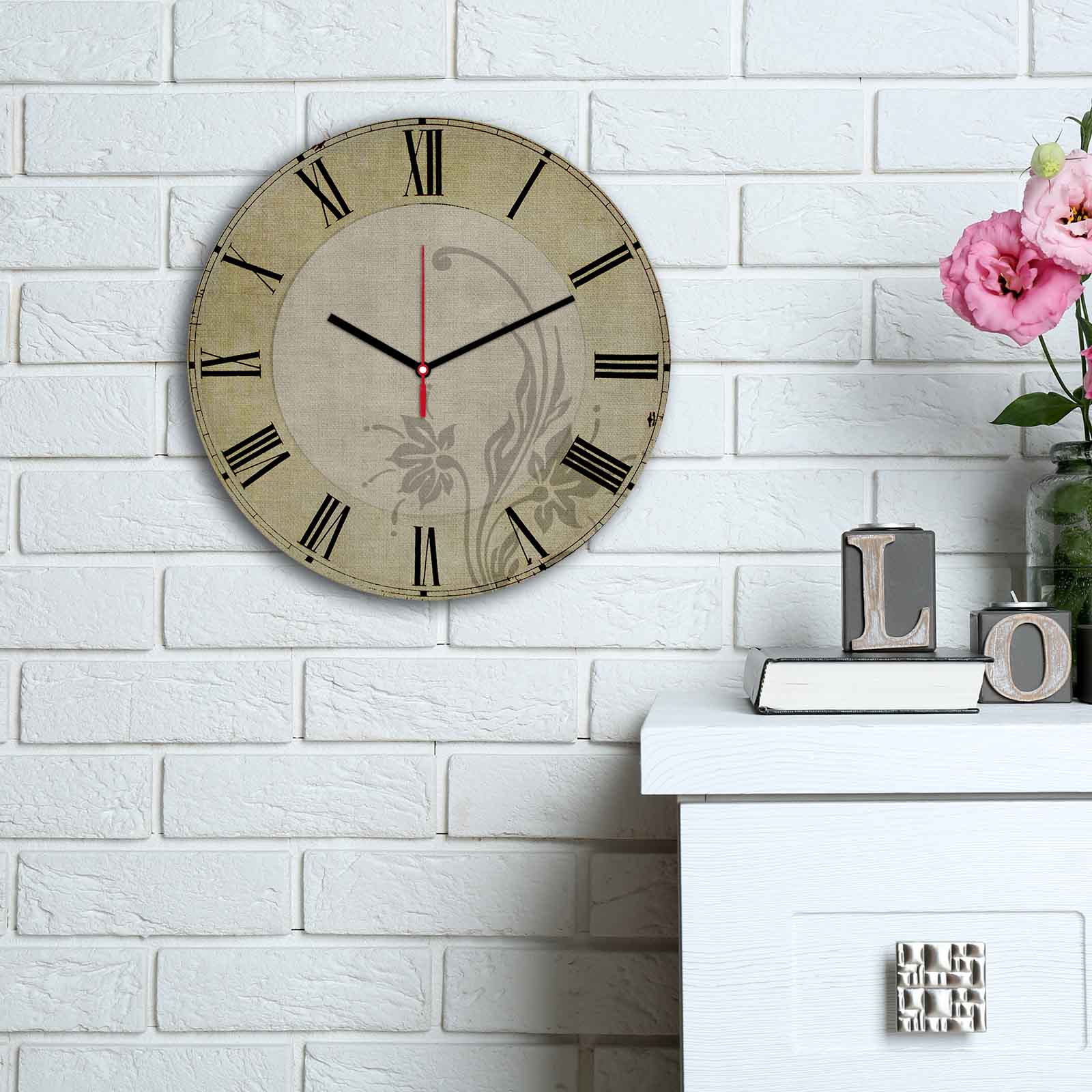 Relógio Decorativo MDF Multicolor 30cm - Design Moderno Premium