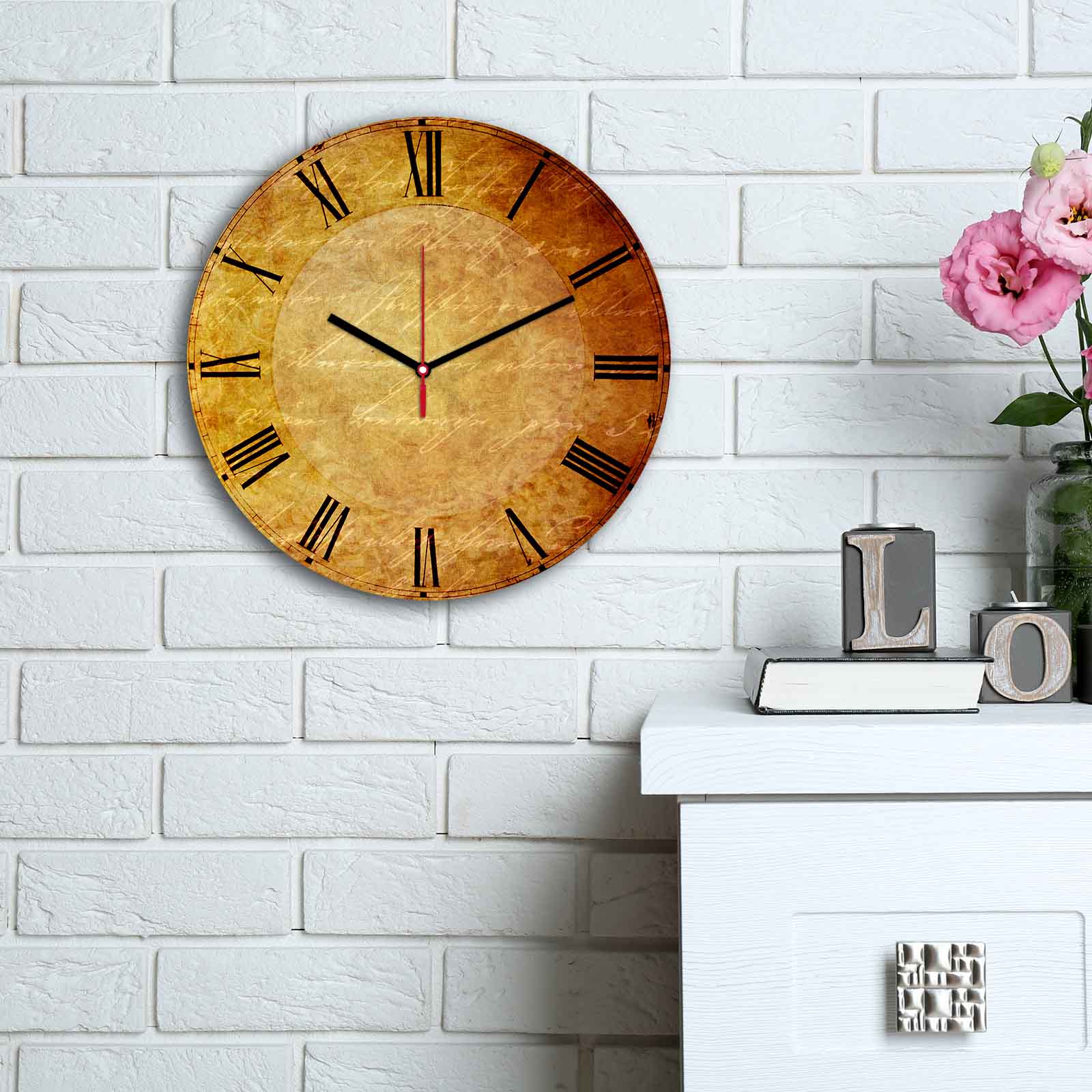 Relógio Decorativo MDF Multicolor - Design Moderno 30cm