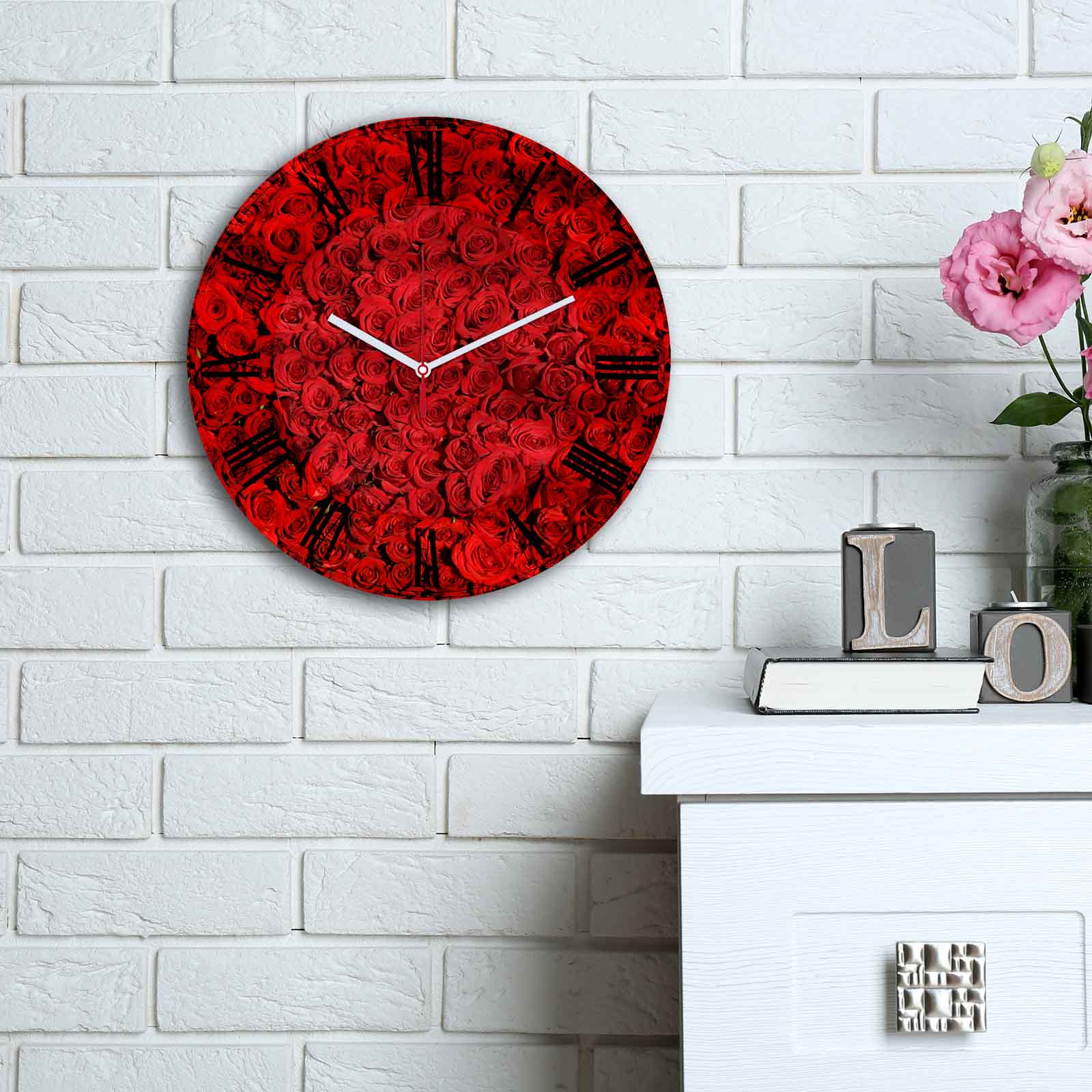 Relógio Decorativo MDF Multicolor 30cm - Design Moderno Premium