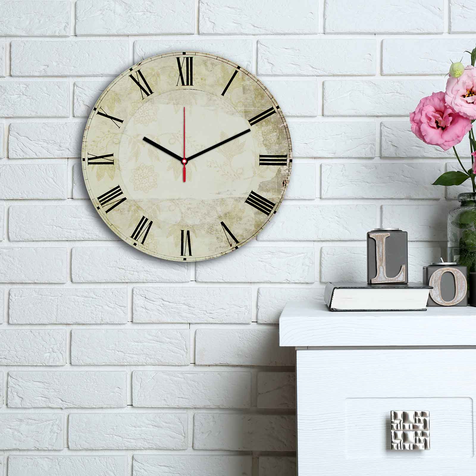 Relógio Decorativo MDF Multicolor 30cm - Design Moderno Premium