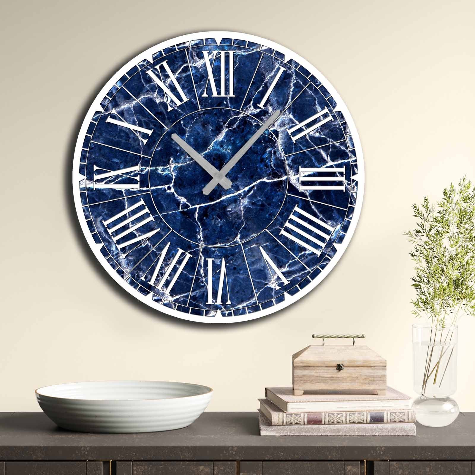 Relógio Decorativo MDF Multicolor 50cm - Design Moderno Premium