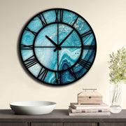 Relógio decorativo elegante em MDF, 50 cm de diâmetro | 100% MDF, 5 mm de espessura | Decoração de parede elegante para casa e escritório, perfeito para qualquer ambiente