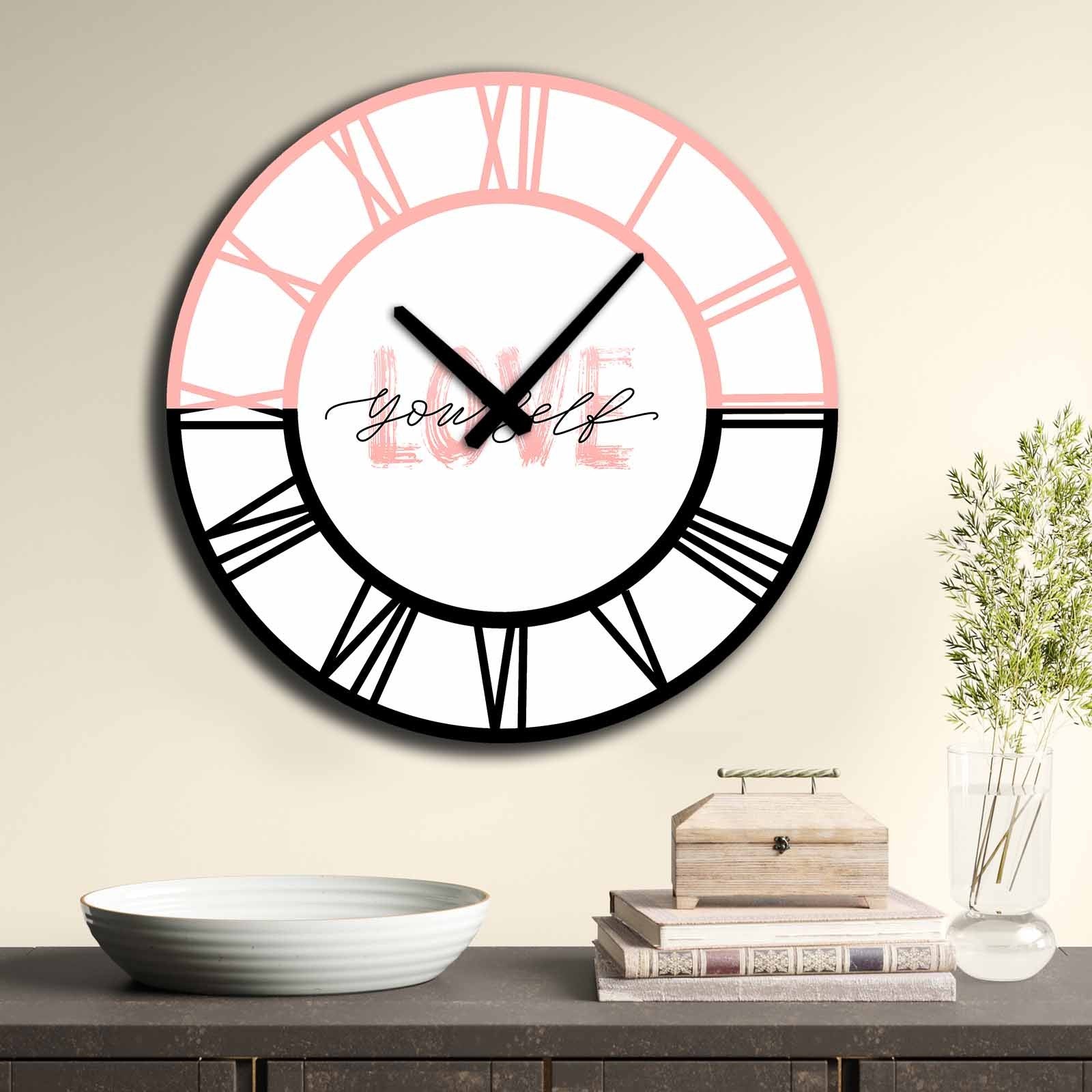 Relógio Decorativo MDF Multicolor 50cm - Design Exclusivo