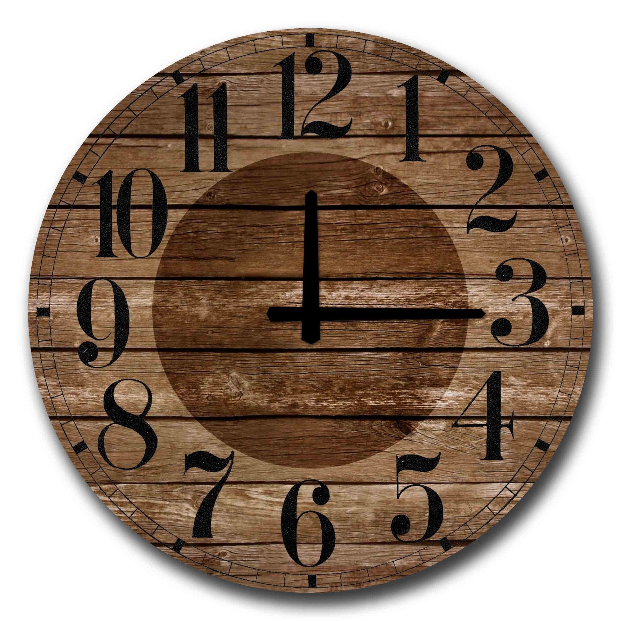 Relógio de Parede Decorativo em MDF Multicolor, 50 cm de Diâmetro (Espessura 5 mm) – 5050MS-037