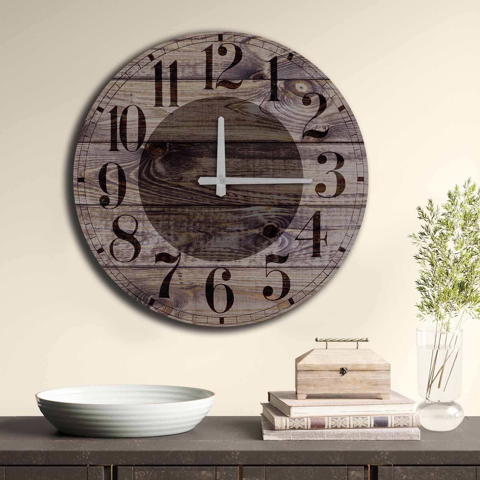 Relógio Decorativo Multicolor MDF Premium - Design Contemporâneo 50cm