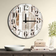 Relógio decorativo elegante em MDF, 50 cm de diâmetro | 100% MDF, 5 mm de espessura | Decoração de parede elegante para casa e escritório, perfeito para qualquer ambiente