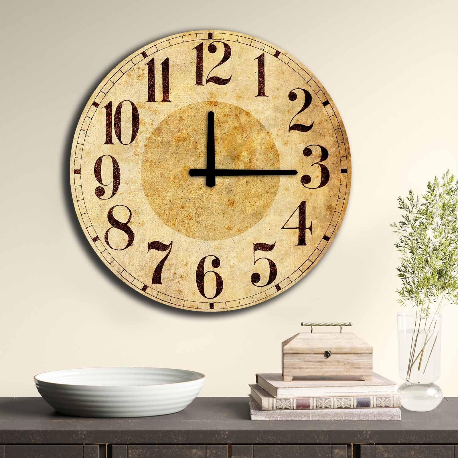 Relógio Decorativo MDF Multicolor 50cm - Design Contemporâneo